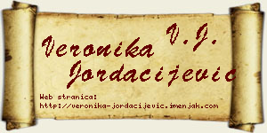 Veronika Jordačijević vizit kartica
